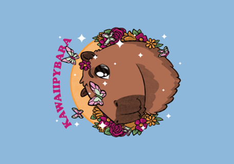 Cute Kawaii Capybara - Flower Pet Gift
