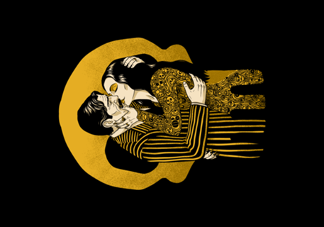 Goth Love Couple - Horror Painting Gift