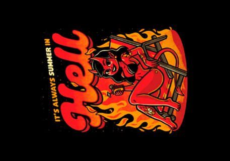 Summer Pinup Devil - Fire Vacation Demon