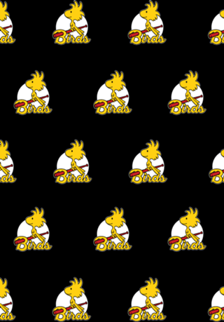 Comic Yellow Bird Baseball - Vintage Comic Dog