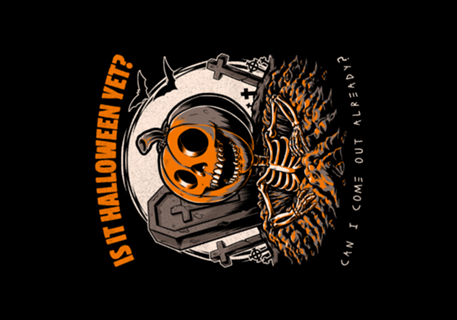 Halloween Yet Pumpkin Skeleton