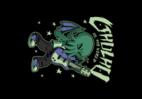 Cthulhu Guitar Comic - Funny Mashup Apocalypse