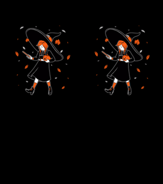 Salt Witch Girl - Spooky Halloween Autumn