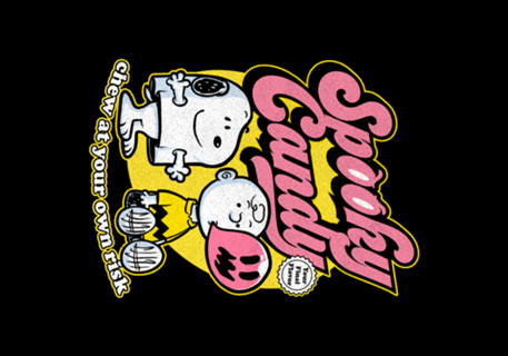 Spooky Beagle Candy - Ghost Gum Label