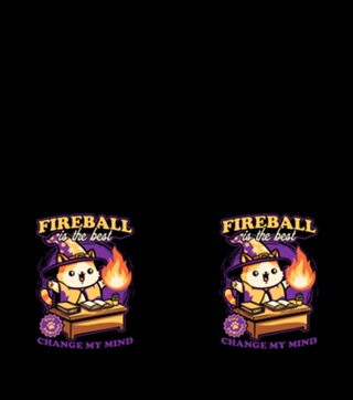 Wizard Cat Fireball - Cute RPG Pet