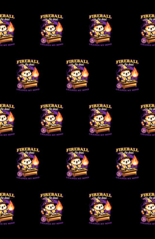 Wizard Cat Fireball - Cute RPG Pet