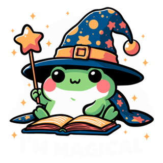 Magical Wizard Frog - Cute RPG Pet