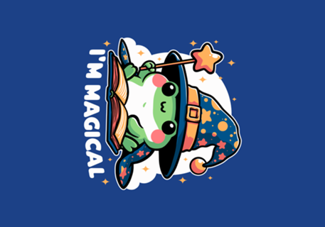 Magical Wizard Frog - Cute RPG Pet