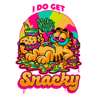 Cat Psychedelic Food Trip - Comic Character
