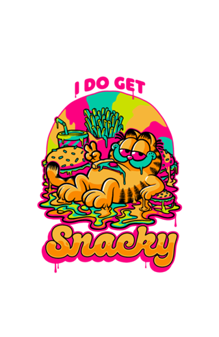 Cat Psychedelic Food Trip - Comic Character