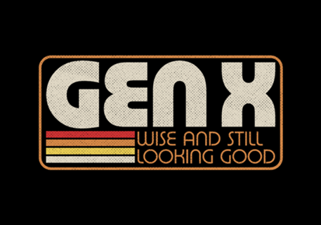 Gen X Vintage Quote - Retro Lettering Gift
