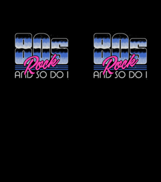 80s Rock Quote - Retro Lettering Gift