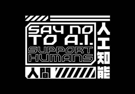 Say No To AI - Cyberpunk Furturistic