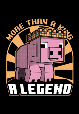 Pig Legend Gamer - Block Movie Gift
