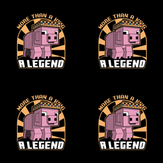 Pig Legend Gamer - Block Movie Gift