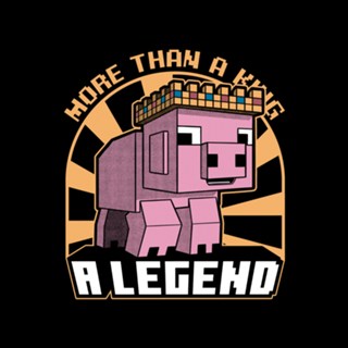 Pig Legend Gamer - Block Movie Gift