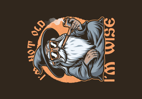 Wise Old Wizard - Grey Wizard Gift