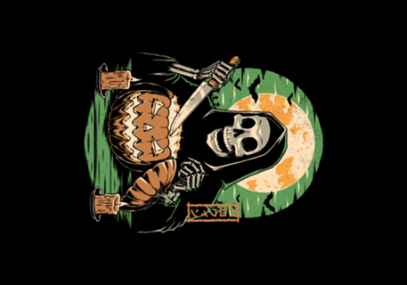 Halloween Pumpkin Carving - Scary Creepy Skeleton