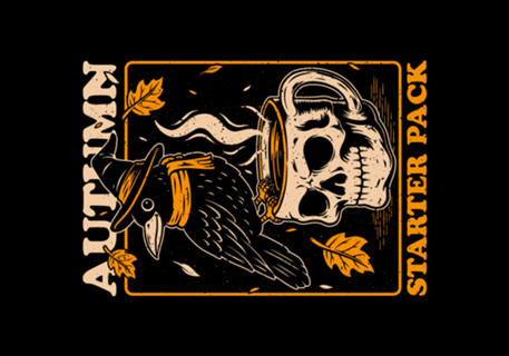 Crow Autumn Coffee - Spooky Season Gift