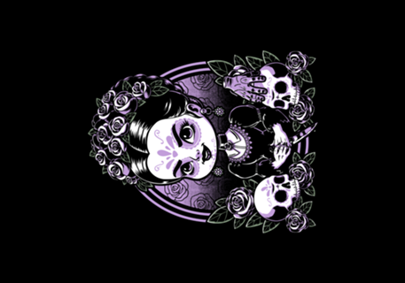 Gothic Muerte Girl - Dia De Los Muertos Gift