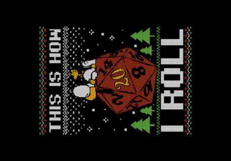 RPG - Ugly Sweater Beagle - Christmas Nerd Gift