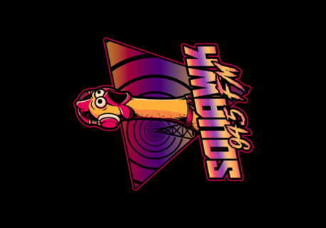 Chicken Vaporwave Radio - Vintage Music Mascot