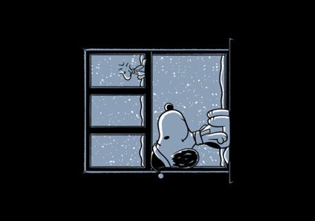 Snowy Day Dog - Cute Winter Pet