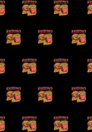 Burger Fries Exercise - Fast Food Joke