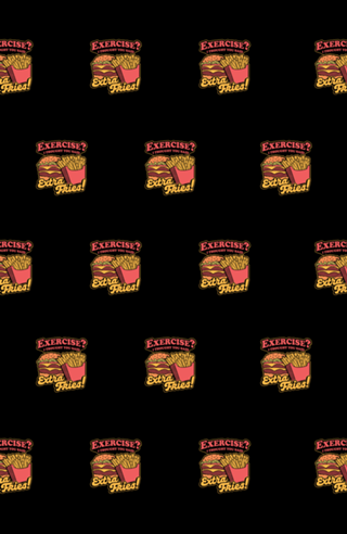 Burger Fries Exercise - Fast Food Joke