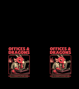 Dragon Office RPG - Fantasy Cover Book Gift