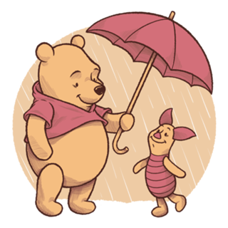 Rainy Day Bear Friends