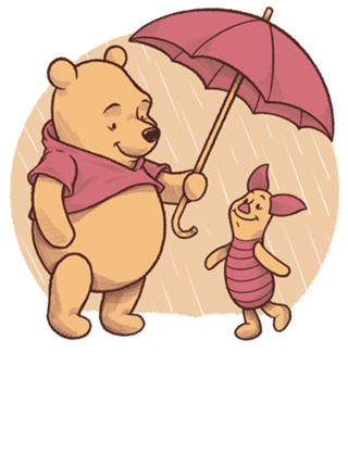 Rainy Day Bear Friends