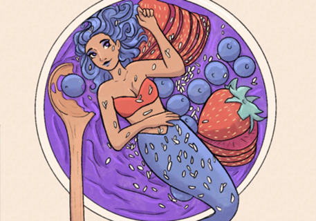 Copo de Açaí sereia
