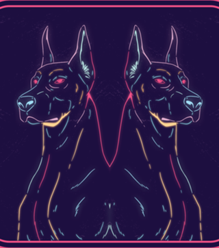 Neon Dobermann
