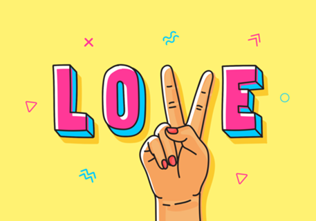 Peace and Love Hand