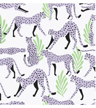 Purple Cheetah Pattern