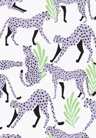 Purple Cheetah Pattern