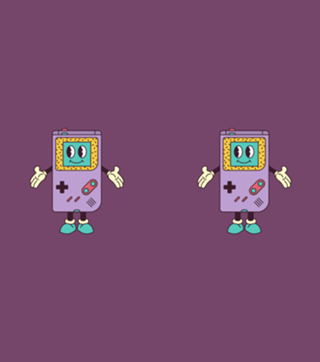 Cartoon Game Boy