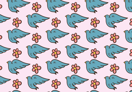 Pigeons and Flowers