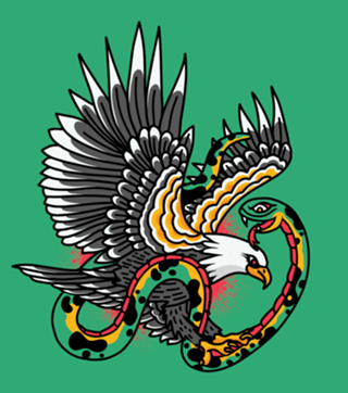 Eagle vs Snake Tattoo