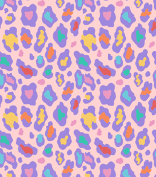 Pink Colorful Leopard