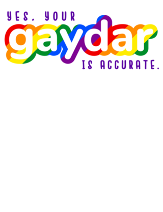 Yes, Your Gaydar is Accurate