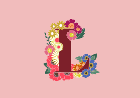 Monograma Floral L