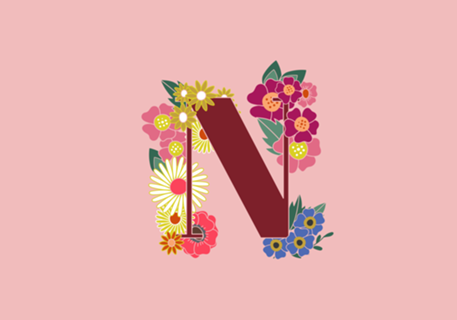 Monograma Floral N