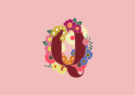 Monograma Floral Q