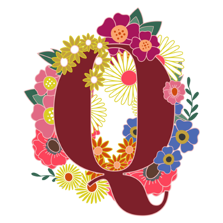 Monograma Floral Q