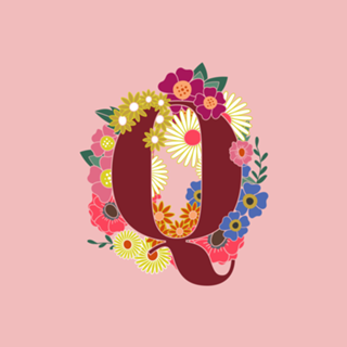 Monograma Floral Q