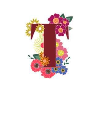 Monograma Floral T