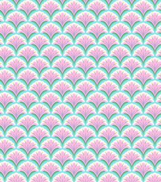 Art Deco Floral - Rosa