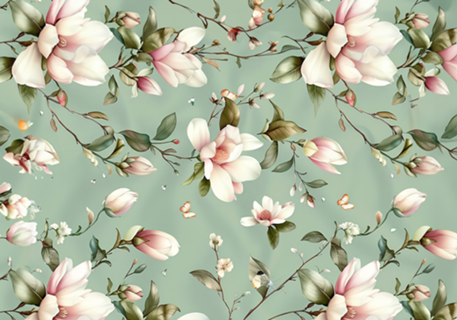 Magnólia Floral Pastel I